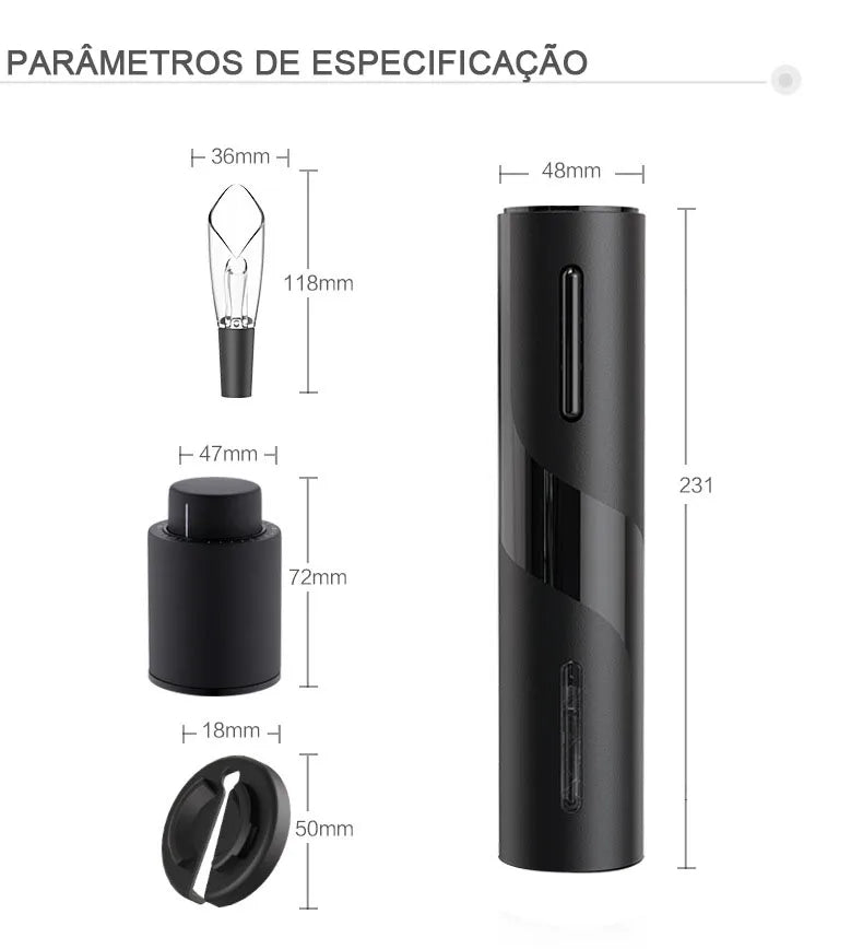 Abridor de garrafa de vinho elétrico, FRETE GRÁTIS