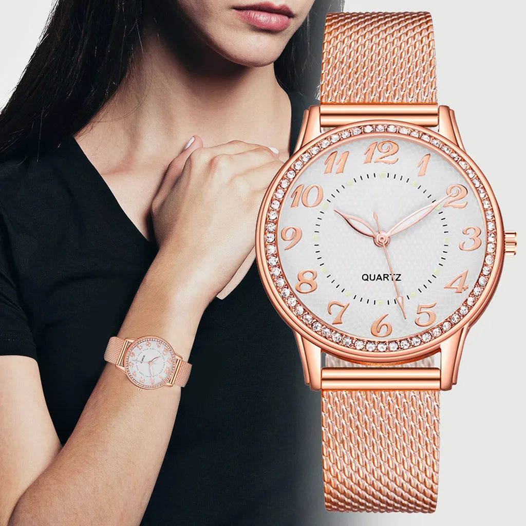 Relogio feminino Luxury