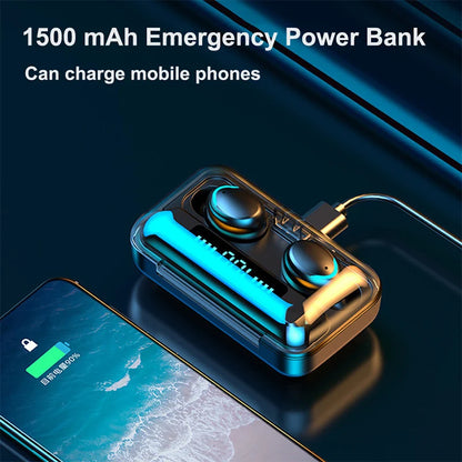 FONES TWS Bluetooth Earphones Wireless Headphone 9D Stereo Sports Waterproof Earbuds Headsets With Microphone