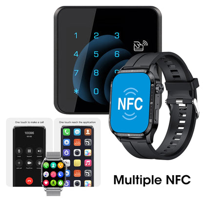 GT4 relógio inteligente para homens e mulheres, chamada Bluetooth, monitor de saúde IP68, impermeável esporte fitness rastreador