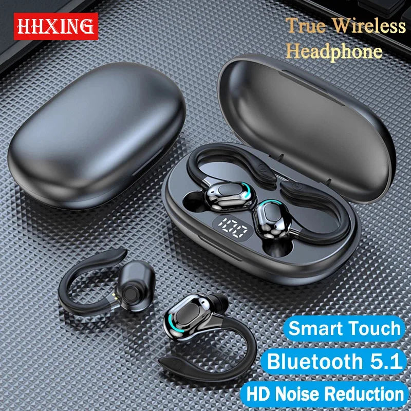 Fone sem fio Tws Audifonos Bluetooth Wireless Headphones Noise Reduction Stereo Hook Headsets Sport Earphone Game Case Fone De Ouvido Sem Fio